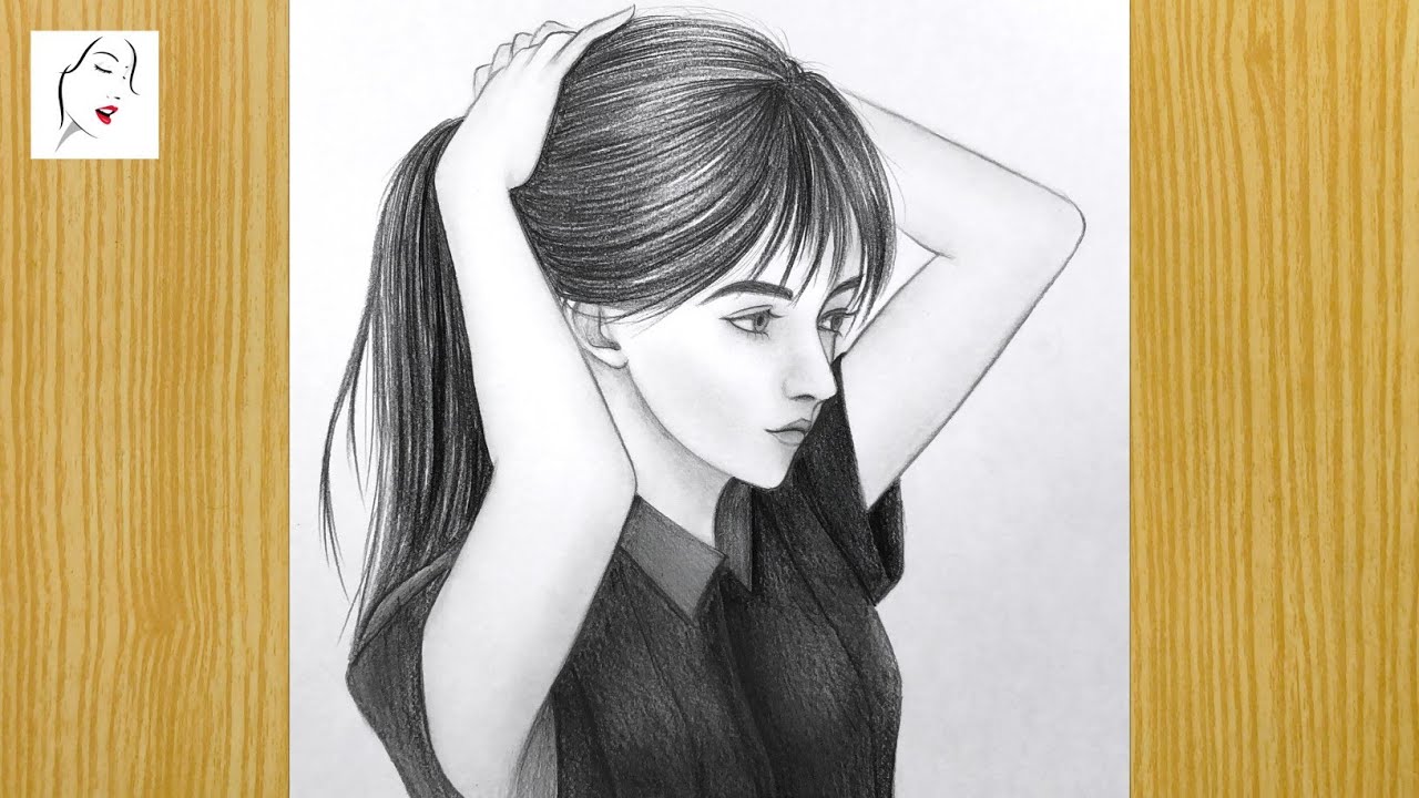 How to Draw a Girl with Pencil Sketch Beautiful Girl Drawing