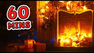 christmas fireplace 1 hour crackling fire ambience