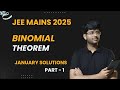 🔥 Binomial Theorem PYQs | JEE Mains 2025 January Paper | Must Watch for 2026 Aspirants!