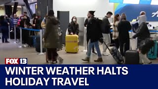 Winter weather slams holiday travel | FOX 13 Seattle