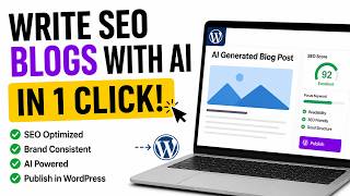Write #seo blogs with AI in 1 Click Inside Wordpress