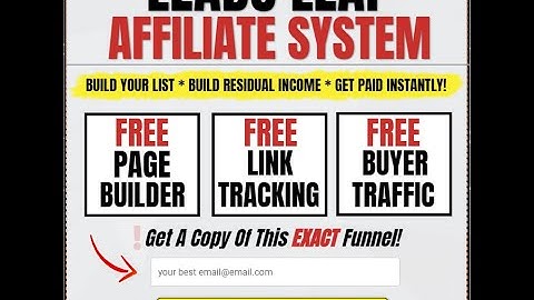 Leads Leap Affiliate System Complete Step by Step Setting up Leads Leap Income Affiliate System
