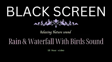 Tropical Rainforest Sounds with Rain 10 Hours Black Screen Relaxing Sleep Dark Screen, Sleep well