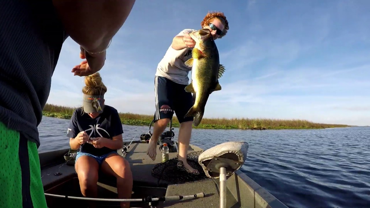 bass fishing at night Lake Okeechobee Shiner Fishing~ Part 2 (NEW PB)