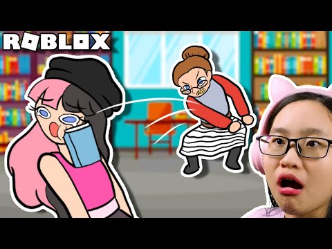 Roblox | Escape Miss Bertha Library - I didn't returned my LIBRARY BOOKS!!!