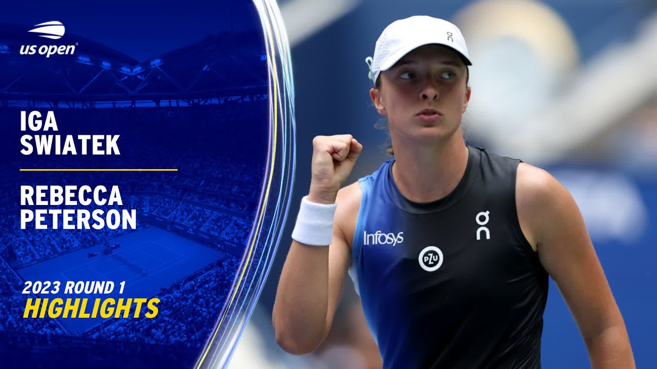 Iga Swiatek vs. Rebecca Peterson Highlights | 2023 US Open Round 1