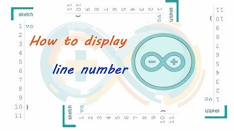 How to display line number in arduino