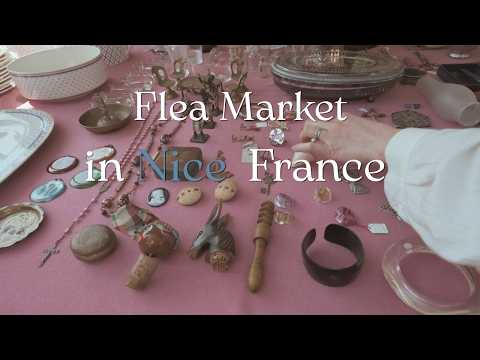 【南仏Vlog】月曜日はニースの蚤の市へ🧸ハンドメイド作家の購入品🪡コーヒー好きさんにおすすめのカフェ☕🥨