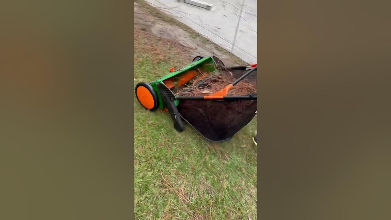 Yard Clean up the EASIER way! Cleaning leaves, pinecones, pine