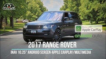INAV Android 10.25 screen 2017 Range Rover Apple CarPlay Android Auto Navigation Backup Camera