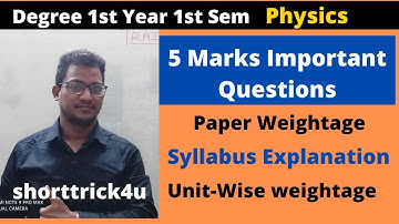 Physics InTelugu l Most 5 Mark