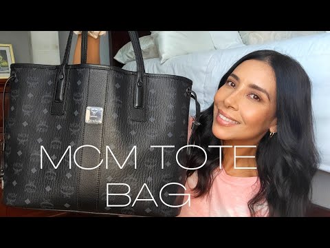 mcm tote bag black