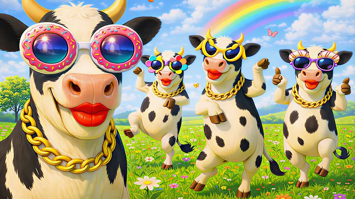 FUNNY COW DANCE 😂 │Cow Song & Cow Videos 2025 | Cow dance mix | funny dancing cow | mooing cow |moo