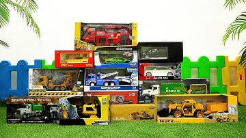 Unboxing Car Toy with Construction Vehicles Truck Play