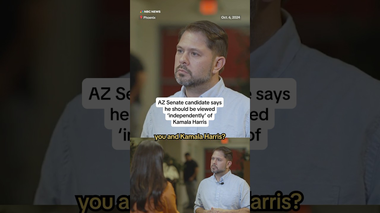 AZ Senate candidate says he should be viewed ‘independently’ of Kamala Harris AZ Senate candidate says he should be viewed ‘independently’ of Kamala Harris