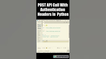 How To Make POST Call With Auth Headers | #python #shorts