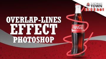 Overlap Lines  | Adobe Photoshop | #Shorts by Tutorials Town