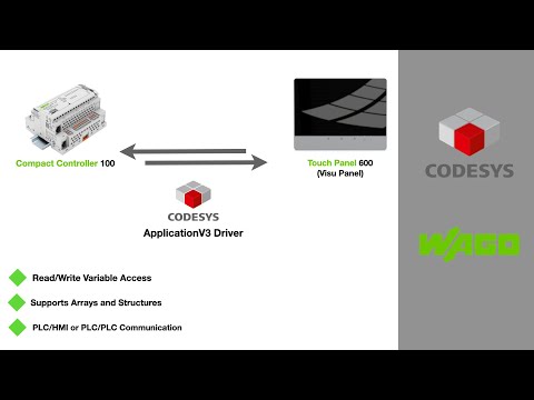 How To : CODESYS V3 Communication Driver | WAGO CC100 PLC & TP600 HMI