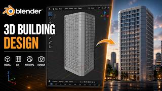 Blender 5.0 - Modern 3D Building Tutorial | Realistic Architecture Design in Blender