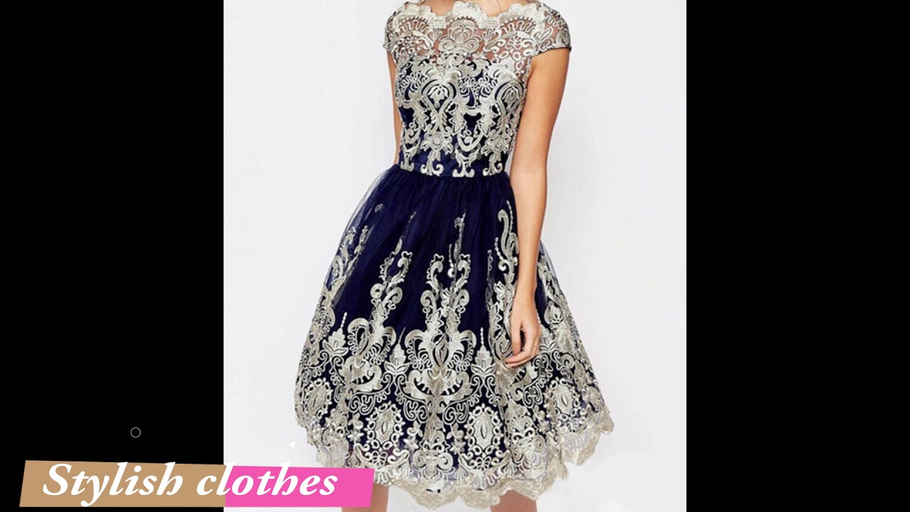 Knee Length Dresses - Net frocks 2018 - evening dresses for girls - YouTube