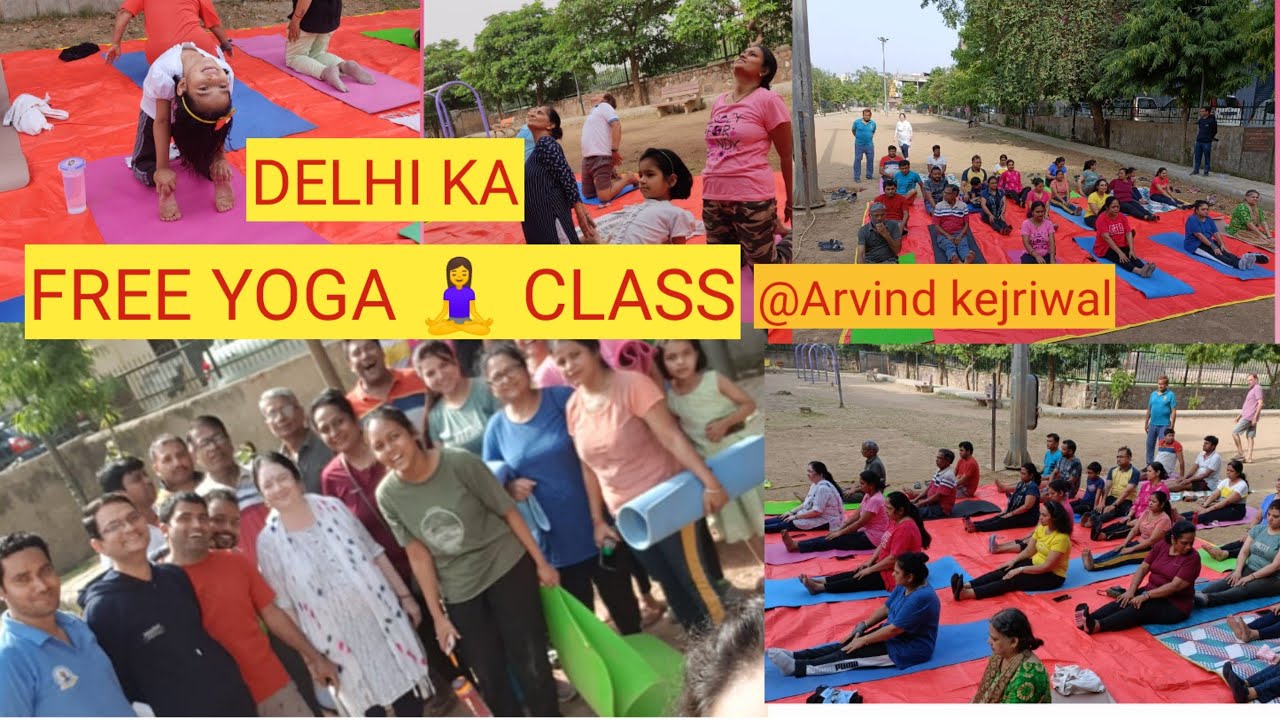 yoga class delhi ArvindkejriwalRashmidelhivlogs Every morning only