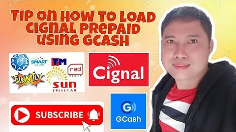 HOW to LOAD CIGNAL Prepaid using GCASH