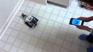 Lego robot shooter manage by Mind Droid