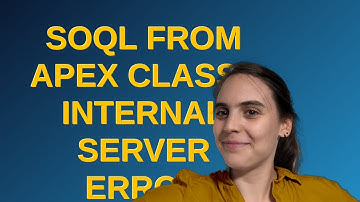 Salesforce: SOQL from Apex class - Internal server error