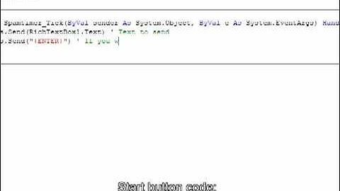 Visual Basic 2008 - Spammer(EASY TO FOLLOW)