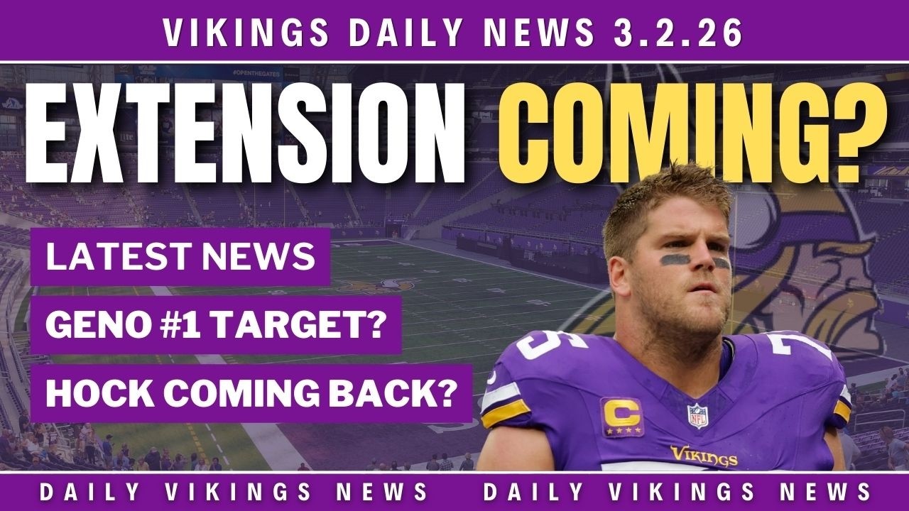 🚨 Vikings Daily News 🚨 O'Neil Extension Next? More QB Talk, RB A Draft Target  3-2-2026