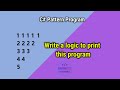 Number Pattern program in C#.Net | Interview Point