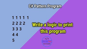 Number Pattern program in C#.Net | Interview Point
