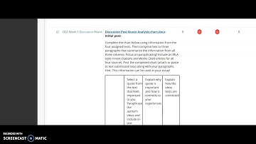 English 101 Week 9 Video Overview