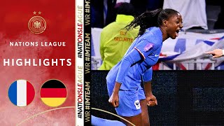 DFB women miss Olympic chance!! | France vs. Germany 2-1 | Highlights | Women's Nations League