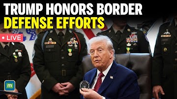 LIVE: President Trump Attends Mexican Border Defense Medal Presentation