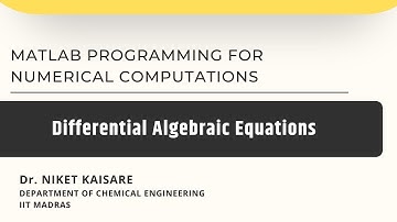 Differential Algebraic Equations