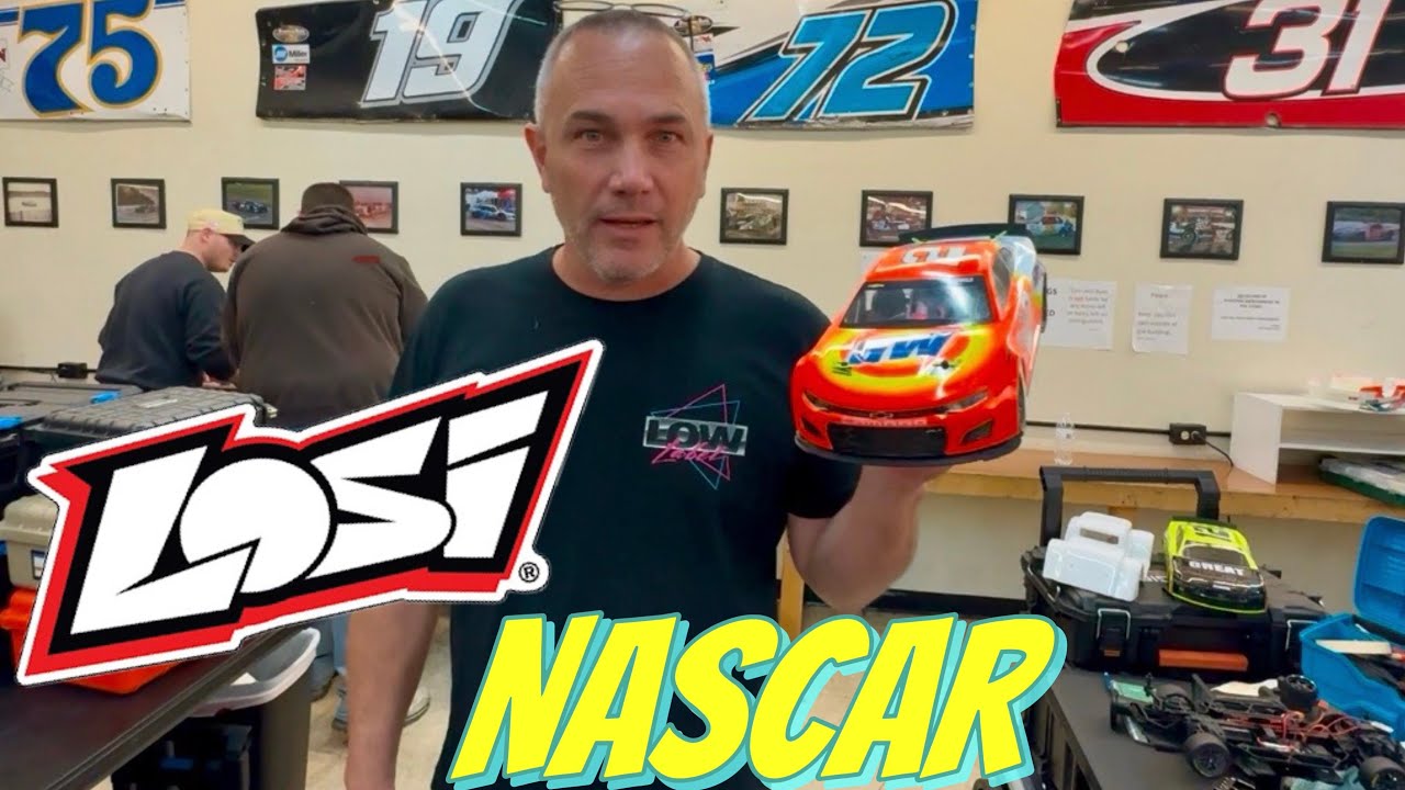 First carpet race with the new Losi NASCAR