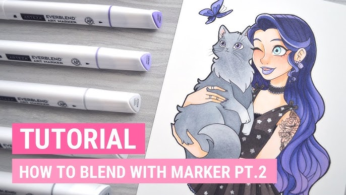 How to COLOR SMOOTHLY with ALCOHOL MARKERS