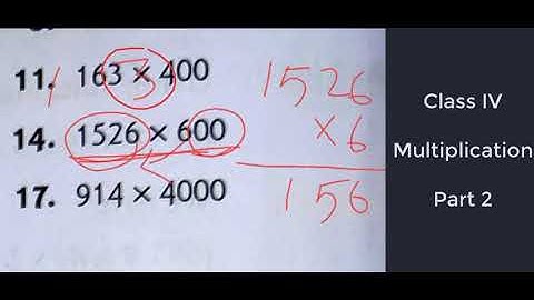 Class 4 Math | Multiplication | Part 2