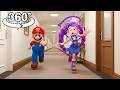 Mario Is in Your Hotel House VS Lily Lovebraids! 😱 He Hunts You | 360° VR 4K