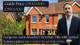 Gorgeous bay fronted Victorian semi-detached villa with period grandeur in Balcombe 
