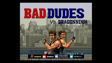Bad Dudes Vs Dragon Ninja Full Playthrough (Data East)