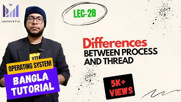 (Part-1.29) Process vs Thread | OS Bangla Tutorial