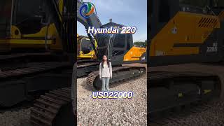 Good condition Hyundai 220 in stock. #chinamachine #constructionmachinery #usedexcavator
