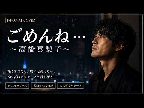 【AI cover】ごめんね…/高橋真梨子｜男性がしっとり歌う、切なさに滲む大人の恋｜ポップ・アレンジ