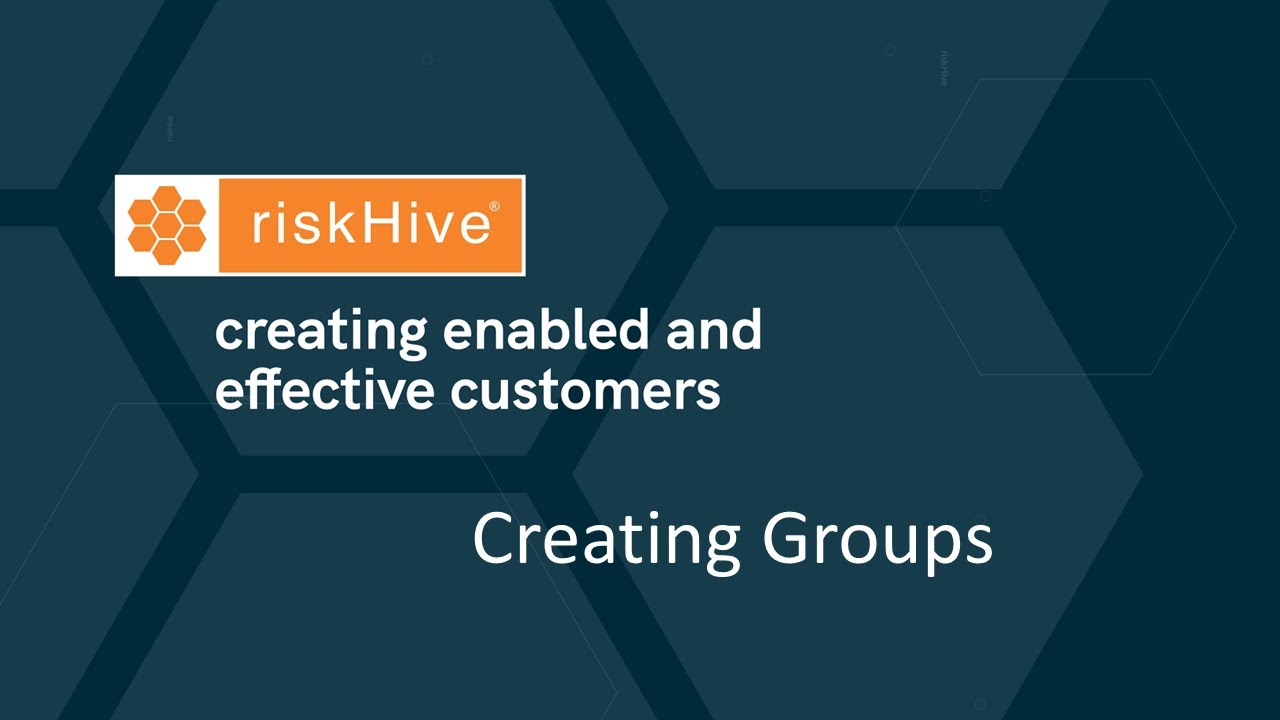 riskHive ERM: How to: Create risk groups