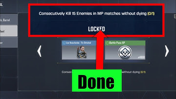 Consecutively kill 15 enemies in mp matches without dying