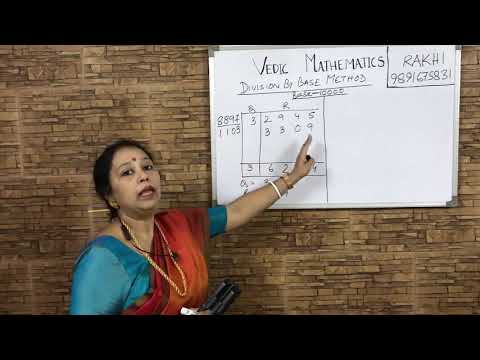 Vedic Mathematics|Speed Math|Division by Nikhilam|Base method of division (part 2)|Rakhi's Classroom