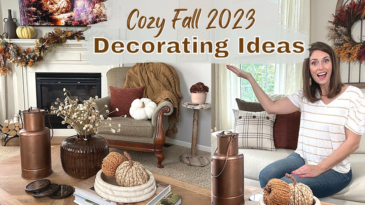 Fall Living Room Decor: Cozy Throw Pillows & Blankets - Jessica