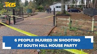 2 teens, 4 adults injured in shooting at South Hill house party